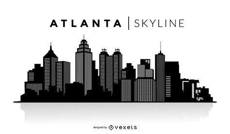 atlanta city silhouette|atlanta skyline silhouette.